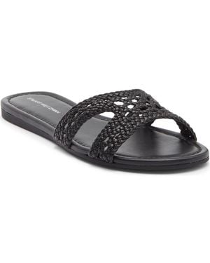 Stuart Weitzman Briar Slide Sandal - Black