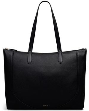 Radley Wood Park Large Leather Tote Bag - Black