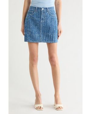 L'Agence Jolene Denim Miniskirt - Blue