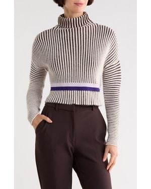 Longchamp Wool Blend Sweater Top - White