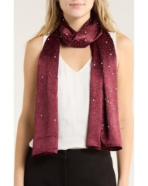 Steve Madden Dazzling Days Shine Scarf - Red