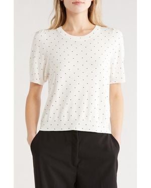 French Connection Polka Dot T-Shirt - White