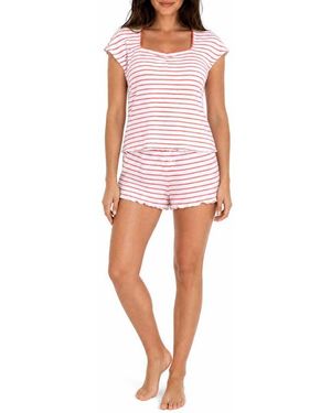 LOFT Sweetheart Short Pajamas - Red