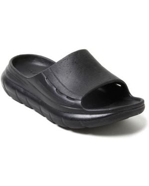 Dearfoams Powell Slide Sandal - Black