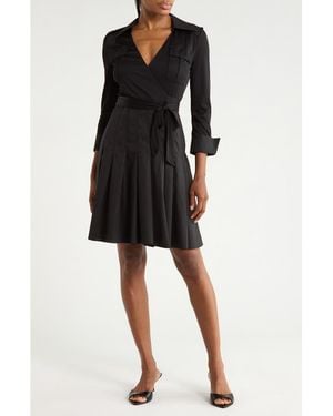 Diane von Furstenberg Joan Wrap Dress - Black