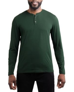 Xray Jeans Long Sleeve Henley - Green