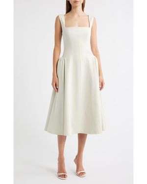 DELFI Collective Madeline Sleeveless Midi Dress - White