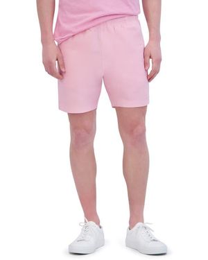 Goodlife Essential Slim Fit Linen & Cotton Shorts - Pink
