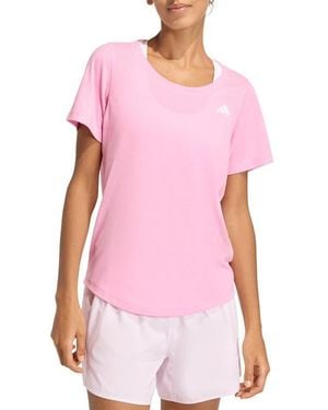 adidas We Min Scoop Neck Tee - Pink