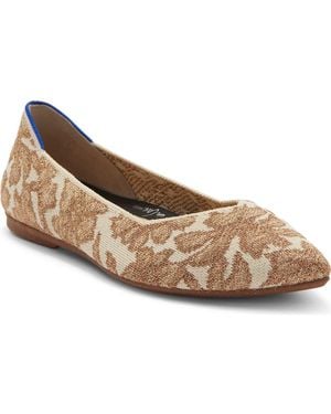 Rothy's The Point Ii Pointed Toe Flat - Natural
