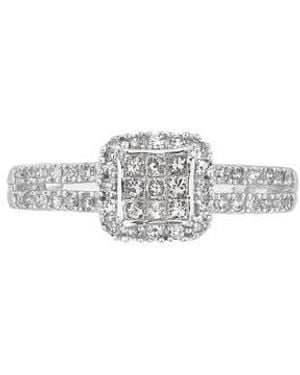 Frankie & Zoe Diamond Engagement Ring - Metallic