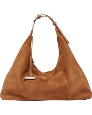 Liffner Pillow Suede Hobo Bag - Brown