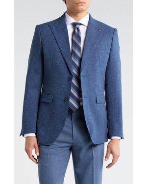 T.R. Premium Slim Fit Cotton Blend Sport Coat - Blue