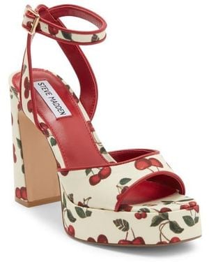 Steve Madden Kymmee Platform Pump - Red