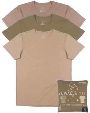 KUWALLA Earth Tone Crew Tee - Pack Of 3 - Multicolor