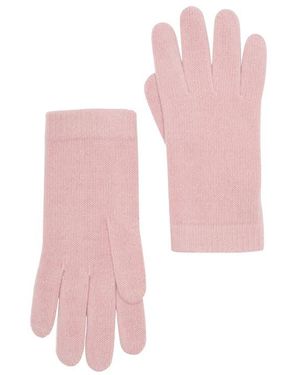 Portolano Solid Cashmere Gloves - Pink