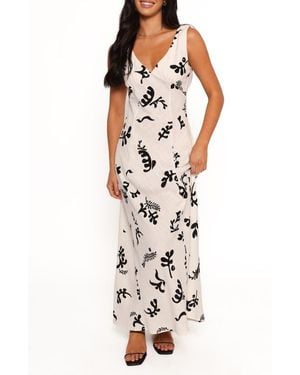 Petal & Pup Tulsi Abstract Print Maxi Dress - Multicolor