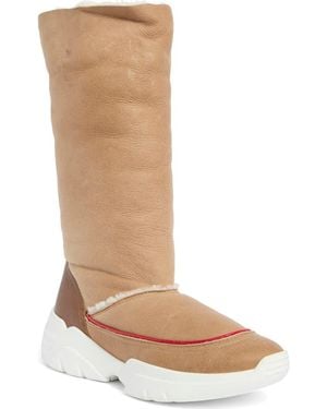 Longchamp Fleece Lined Tall Boot - Brown