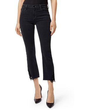 J Brand Selena Crop Bootcut Jeans - Black