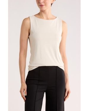 Nordstrom Rack Scoop Neck Sculpt Knit Tank - Natural