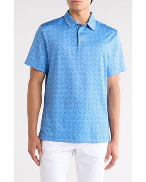 PGA TOUR Short Sleeve Club Polo - Blue