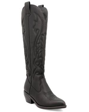 MIA Kolt Western Knee High Boot - Black