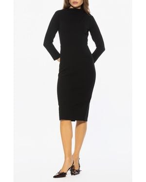 Alexia Admor Mika Long Sleeve Midi Dress - Black