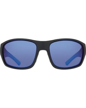 Dragon 64Mm Oversize Rectangular Sunglasses - Blue