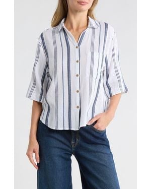 Beach Lunch Lounge Murphy Button Up Shirt - White