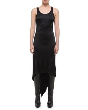 Helmut Lang High-Low Midi Dress - Black