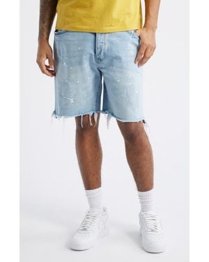 BBCICECREAM Bb Cadet Distressed Denim Shorts - Blue
