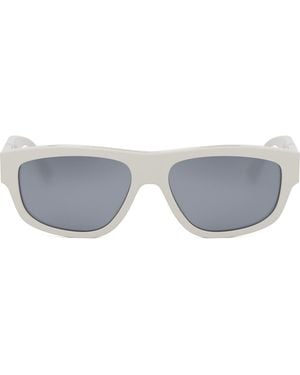 Fendi Diagonal 56Mm Geometric Sunglasses - Gray