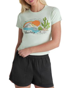 Hurley Badlands Baby Tee - Gray