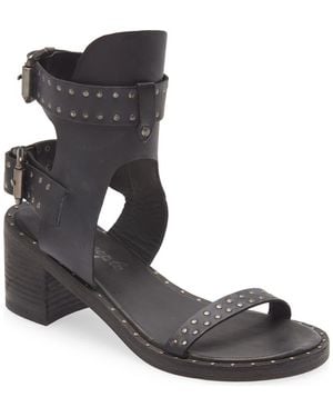 Free People Happiness Block Heel Sandal - Black