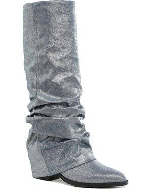 LONDON RAG Capella Ruched Boot - Gray