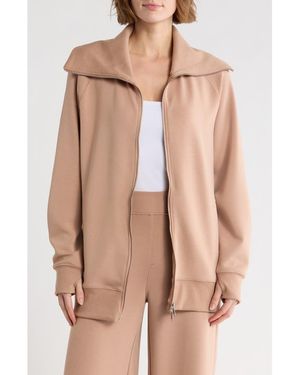 NYDJ Dual Zip Sweatshirt - Natural