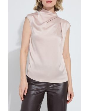 Lyssé Aisha Sleeveless Cowl Neck Top - White