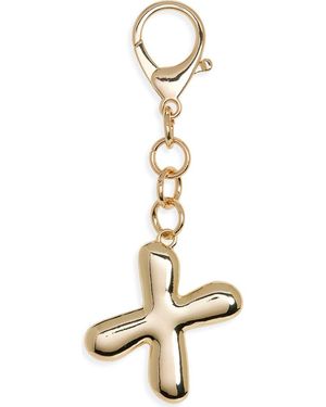 Leith Bubble Initial Bag Charm - Metallic