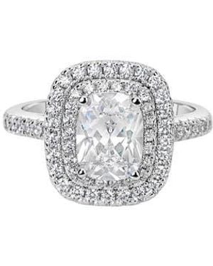 Suzy Levian Sterling Cz Bridal Ring - White