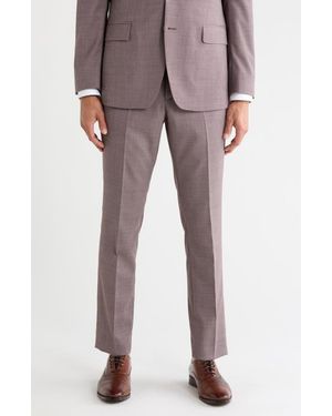 Original Penguin Houndstooth Wool Blend Pants - Gray