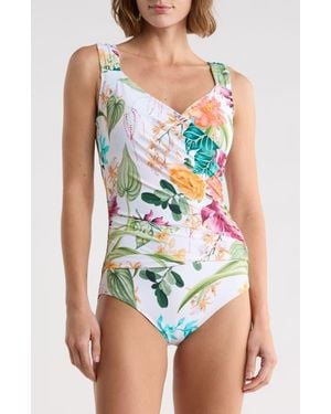Jantzen Surplice Mio One-Piece Swimsuit - Multicolor