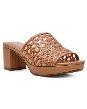 Anne Klein Paros Platform Sandal - Brown