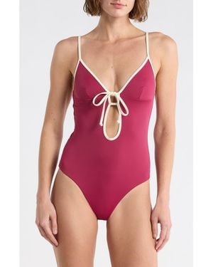 Onia Soleil One-Piece Swimsuit - Red
