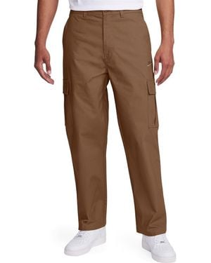 Nike Club Stretch Cotton Cargo Pants - Brown