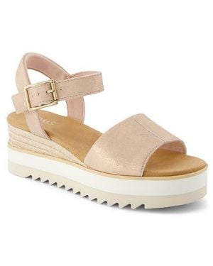 TOMS Diana Platform Wedge Sandal - Natural
