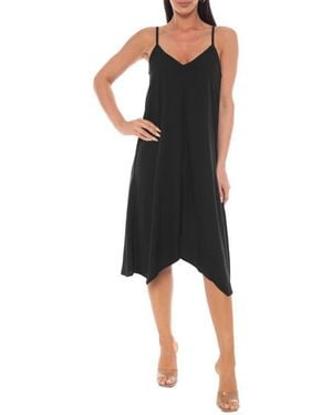 Bebe V-Neck Tank Dress - Black