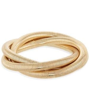 Tasha Set Of 2 Spring Coil Stretch Bracelets - Metallic