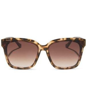 DIFF Madison 63Mm Oversize Square Sunglasses - Brown