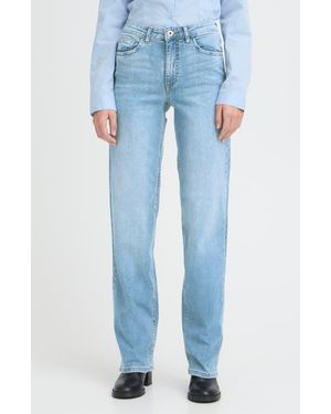 Ichi Twiggy Straight Leg Jeans - Blue