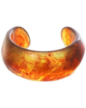 Adornia Chunky Acrylic Cuff Bracelet - Orange